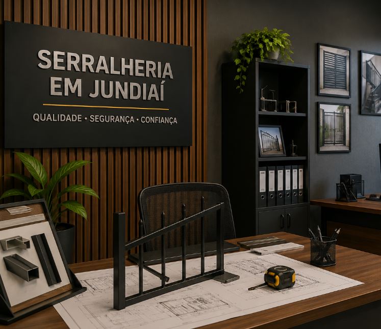 Equipe de instalação de serralheria